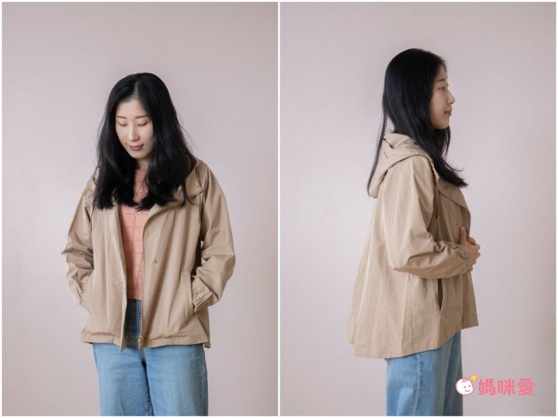 日本 OMNES - 輕量波浪衍縫長版羽絨外套-焦糖棕