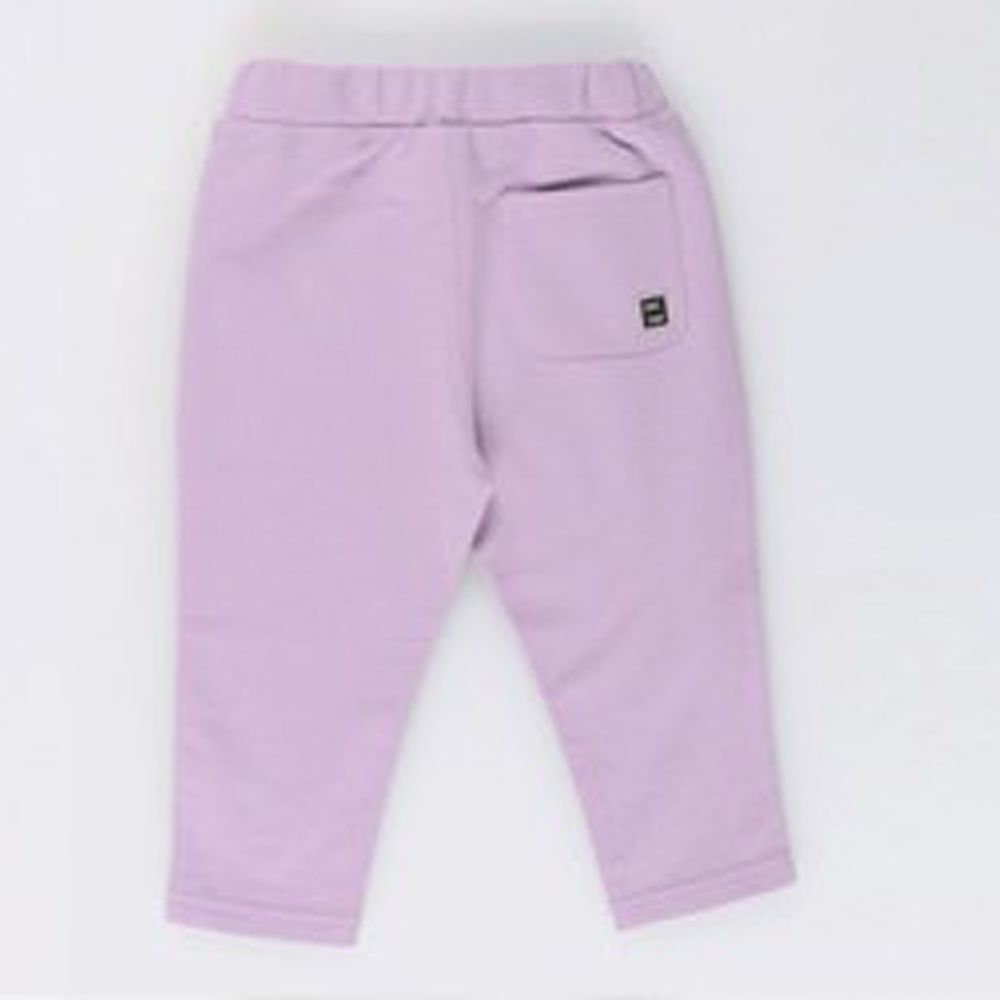 百搭定番彈力七分褲-素色-薰衣草