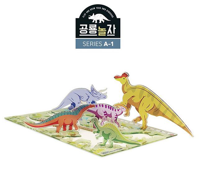 韓國 PROM - 恐龍立體壓克力拼圖(款式AB隨機)