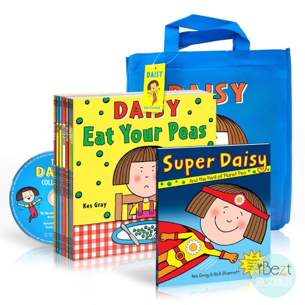 Daisy Storybook Bag黛西翻翻操作書 (8 Books+1CD)