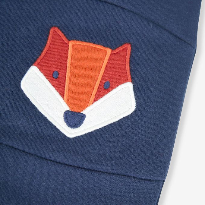 英國 JoJo Maman BeBe - 幼/兒童超優質秋冬100%純棉長褲-小狐狸