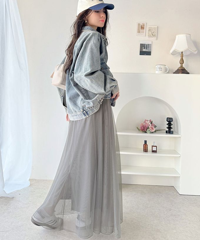 日本 Classical Elf - 浪漫蓬鬆層次感超長紗裙-黑