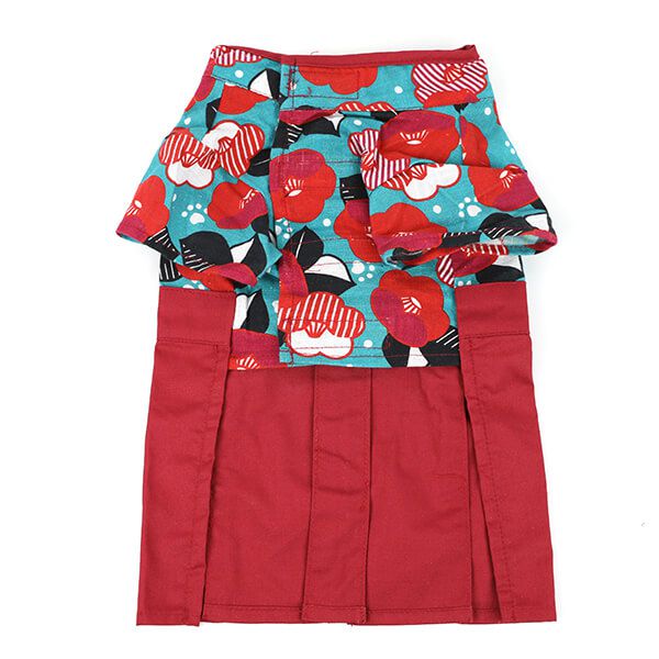 日本代購 - 日本新年和風寵物服/寵物和服-幾何紋-黑 (M)