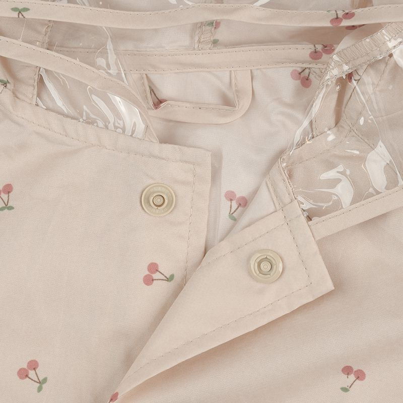 akachan honpo - 短斗篷式雨衣-櫻桃-粉紅 色 (80~95cm)