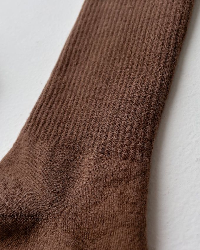 韓國Marian - 撞色百搭中筒襪-黑色 (Free)