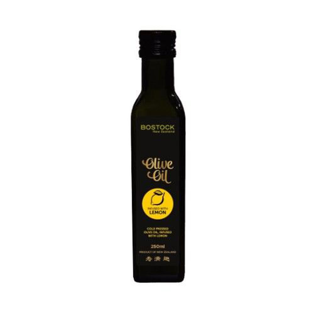 壽滿趣-紐西蘭BOSTOCK - 頂級冷壓初榨檸檬風味橄欖油-250ml
