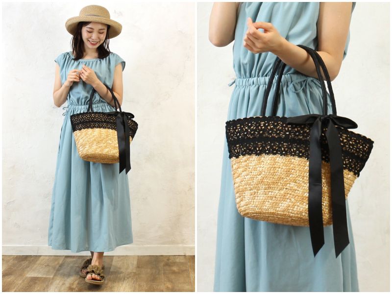 日本妞夏日最愛。草編包Ｘ編織包