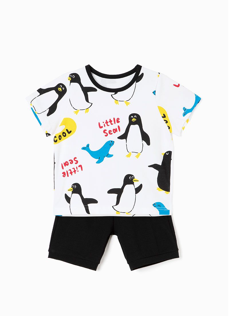 韓國 OZKIZ - 企鵝海獅好友短袖套裝