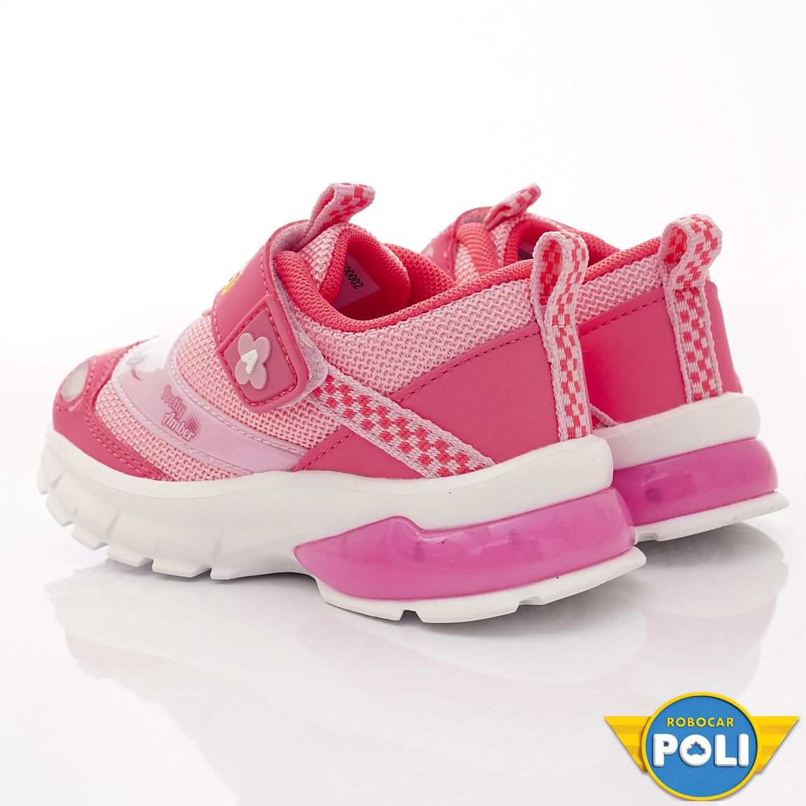 POLI 波力救援小英雄 - 電燈運動款(中小童段)-運動鞋-粉紅