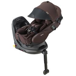 日本 Aprica - 0~4歲平躺型汽車安全座椅Fladea grow EVER Premium-(ISOFIX、橫向平躺、360度旋轉)-熱帶棕梠 BR