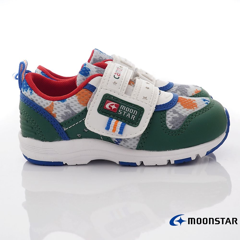 Moonstar日本月星 - 月星速乾透氣機能款(中小童段)-運動鞋-青苔綠