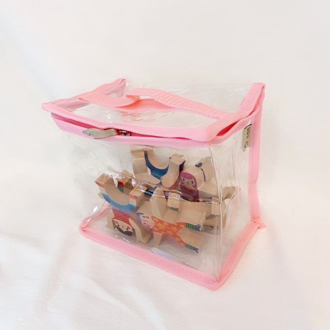 妞妞絲 - 透明收納袋-草莓粉 (XS)