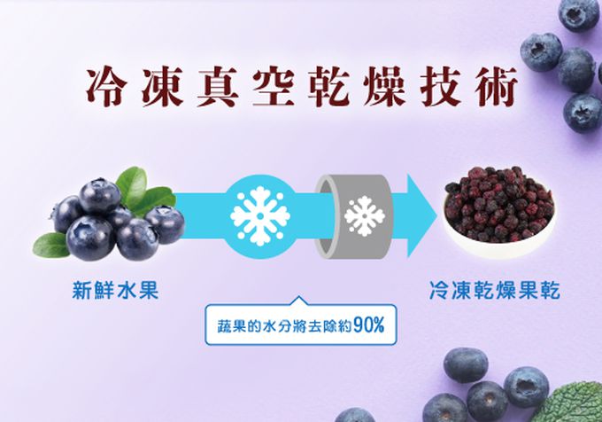 義美生機 - 真甘純 藍莓 (冷凍乾燥果乾)-18g/夾鏈袋