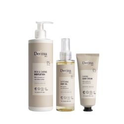 丹麥德瑪Derma - 有機蘆薈身體保養組(免運)-保濕乳*1+護膚油+護手霜*1