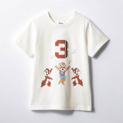日本千趣會 - 純棉迪士尼印花短袖上衣(小孩)-數字3
