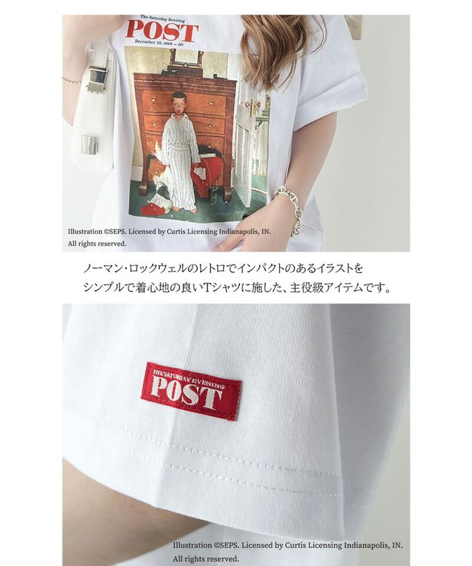 日本 Classical Elf - 設計師聯名 復古印花寬版T恤-聖誕節的真相-白