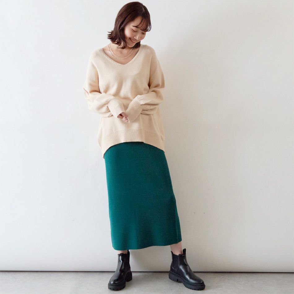 日本 Rejoule - 法式慵懶圓領針織毛衣-摩卡棕