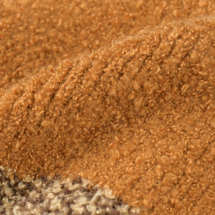 akachan honpo - 針織帽 柔軟、毛茸茸-栗子-咖啡色 (42~46cm)