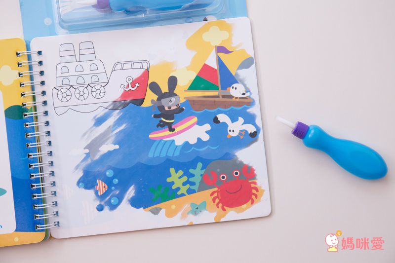 寒假獨享！幼福忍者兔水畫遊戲冊、塗鴉指印畫