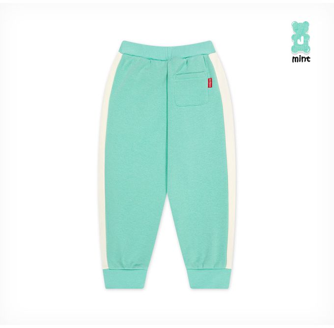 韓國 Jelispoon - (聯名款)熊熊好夥伴內刷毛長袖套裝-薄荷綠