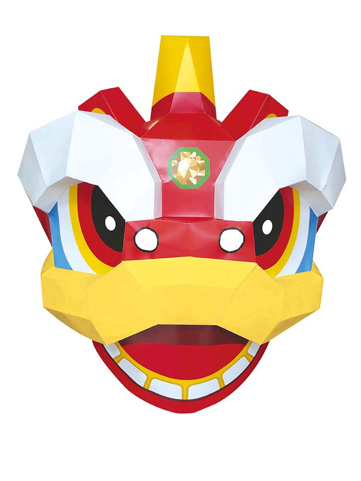 人類文化 - 年節繪本-放鞭炮嚇跑年獸+元宵節提燈籠(2本)-附贈DIY燈籠+舞獅3D面具