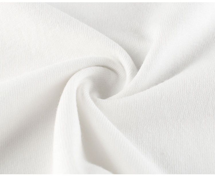 純棉圓領薄長袖上衣-毛茸妖怪-海軍藍+米白