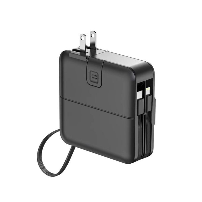 ASPOR - 多功能行動電源-黑色    買再送TYPE C充電線(款式隨機)-黑色 (黑色單入)