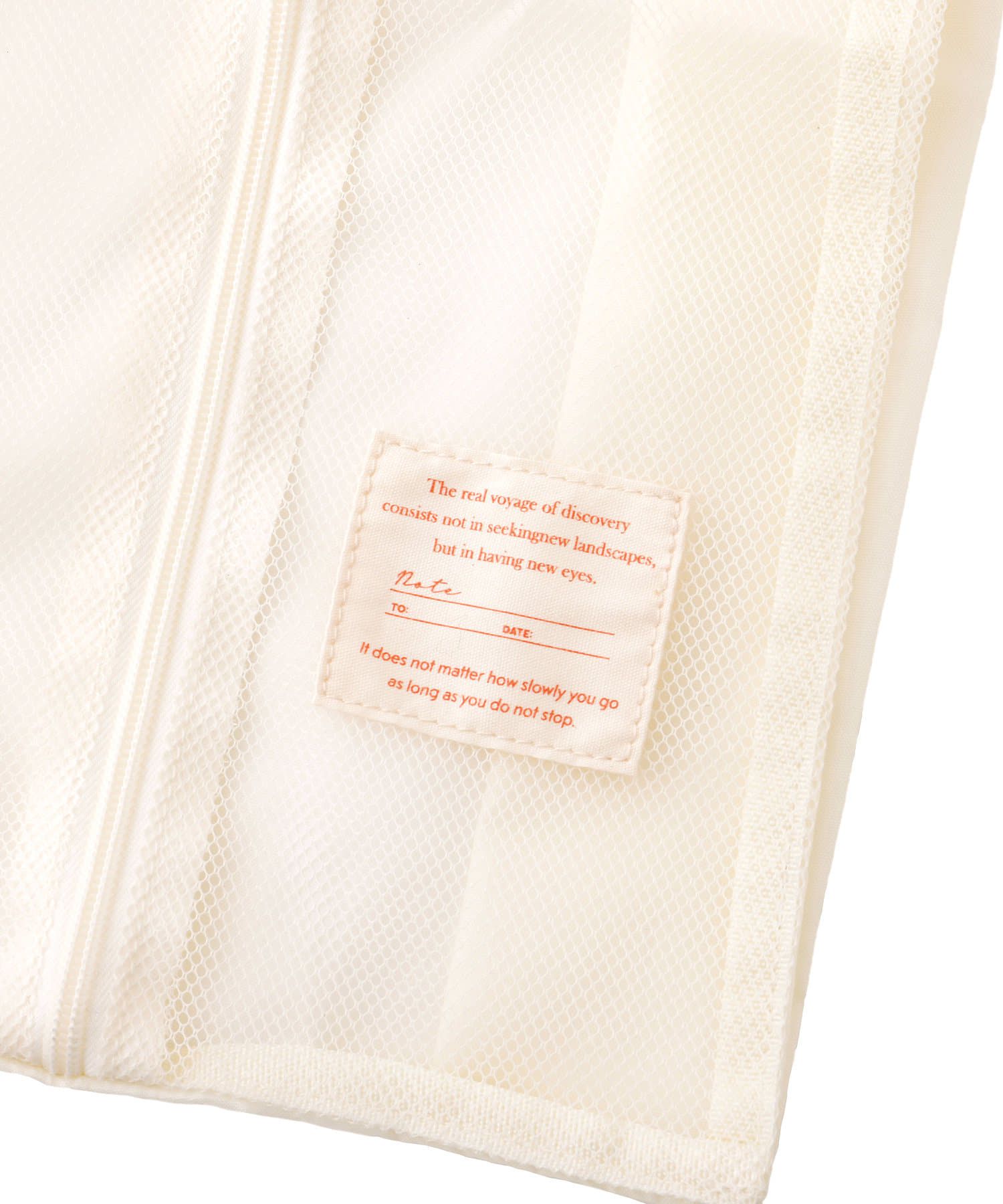 日本代購 - 網眼式旅行收納袋1件組(附掛勾)-淺灰 (M(25×44×12cm))