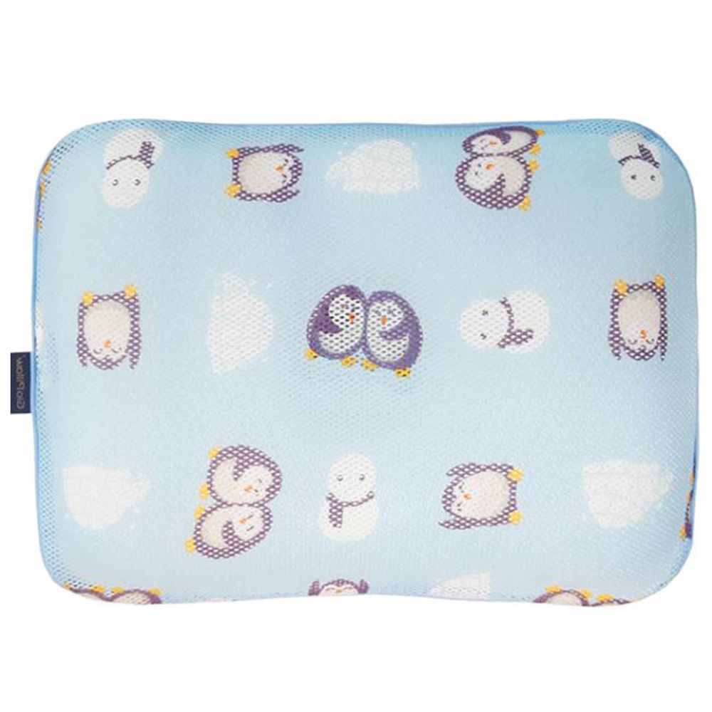 韓國 GIO Pillow - 超透氣防螨兒童枕頭-單枕套組-親親企鵝 (L號)-2歲以上適用