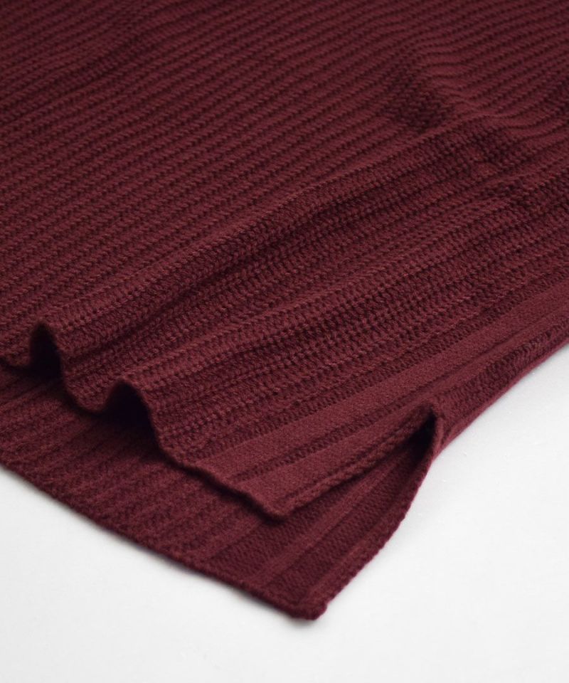 日本 zootie - V領畝織輕盈柔軟針織洋裝-芥末黃