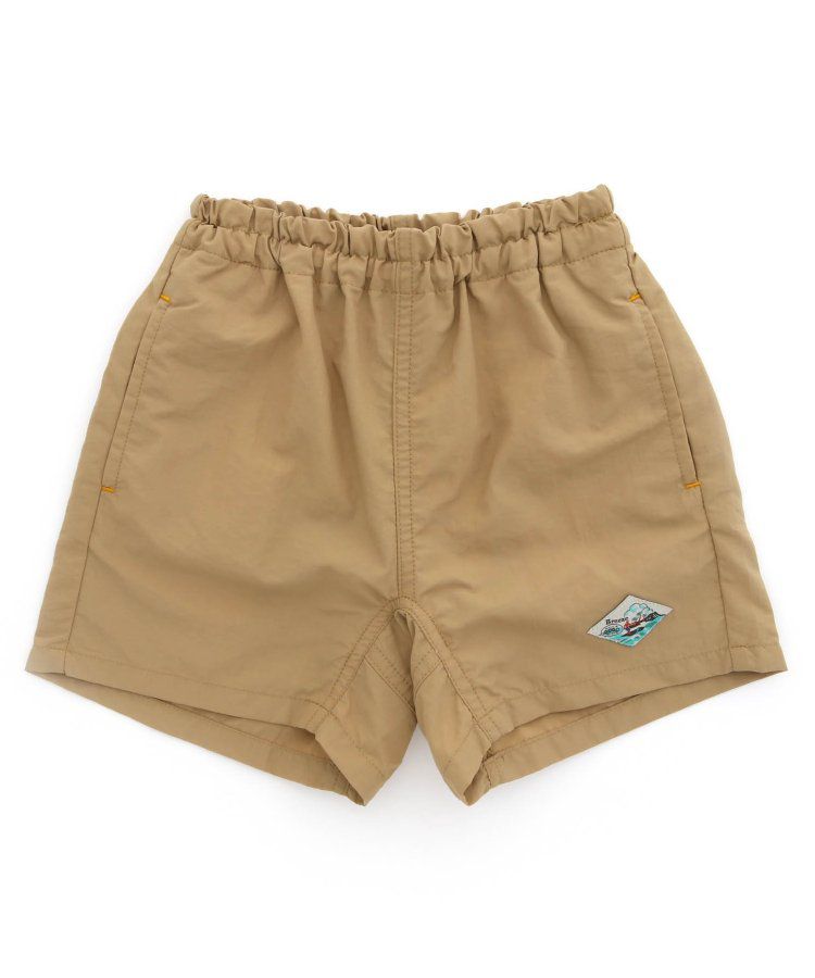 日本 BREEZE - 水陸二用百搭logo裝飾短褲-寶石綠