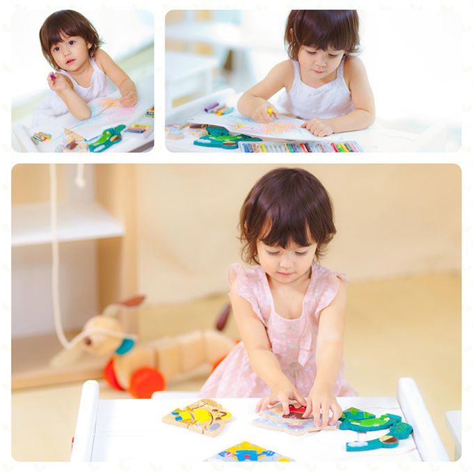 泰國 Plantoys - 看天氣學穿搭拼圖組