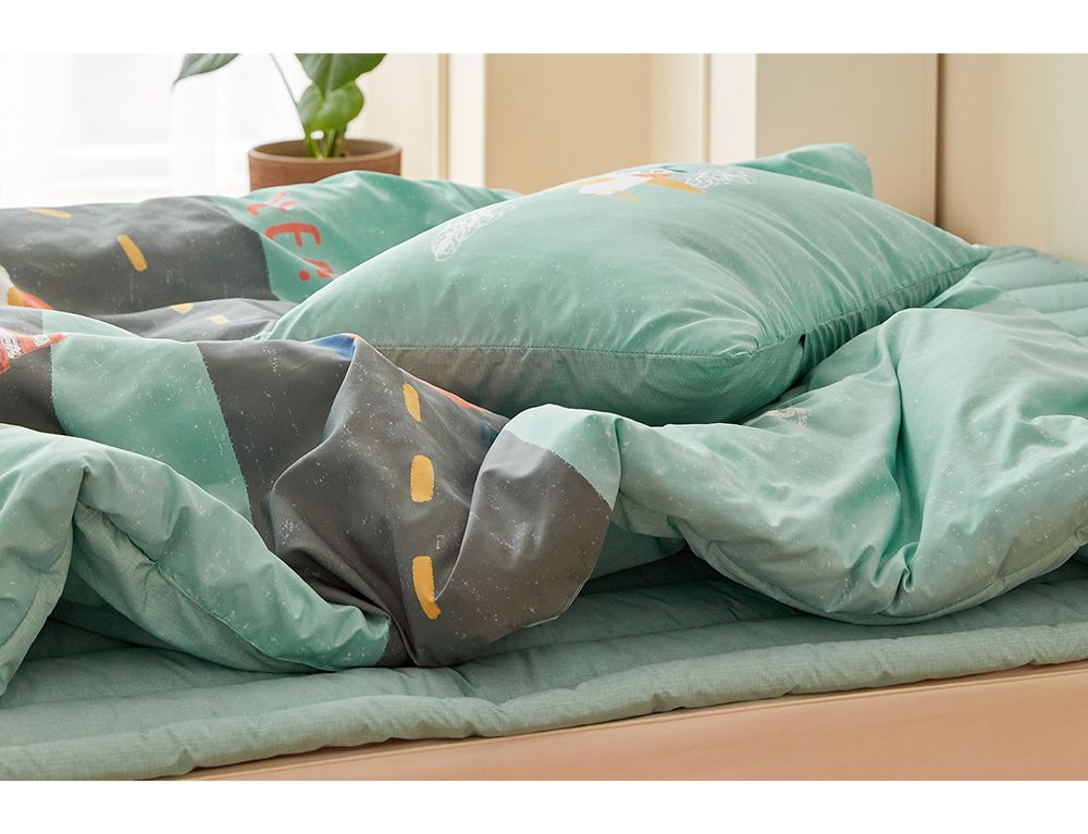 韓國 Maatila - (兒童款)可水洗M2全方位抗菌防蟎棉被-公路車車