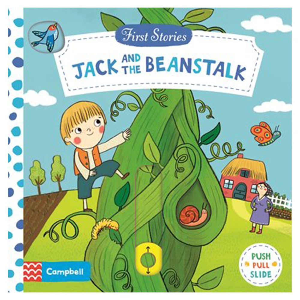 Macmillan - First Stories 操作硬頁書-Jack and the Beanstalk 傑克與魔豆-彩色