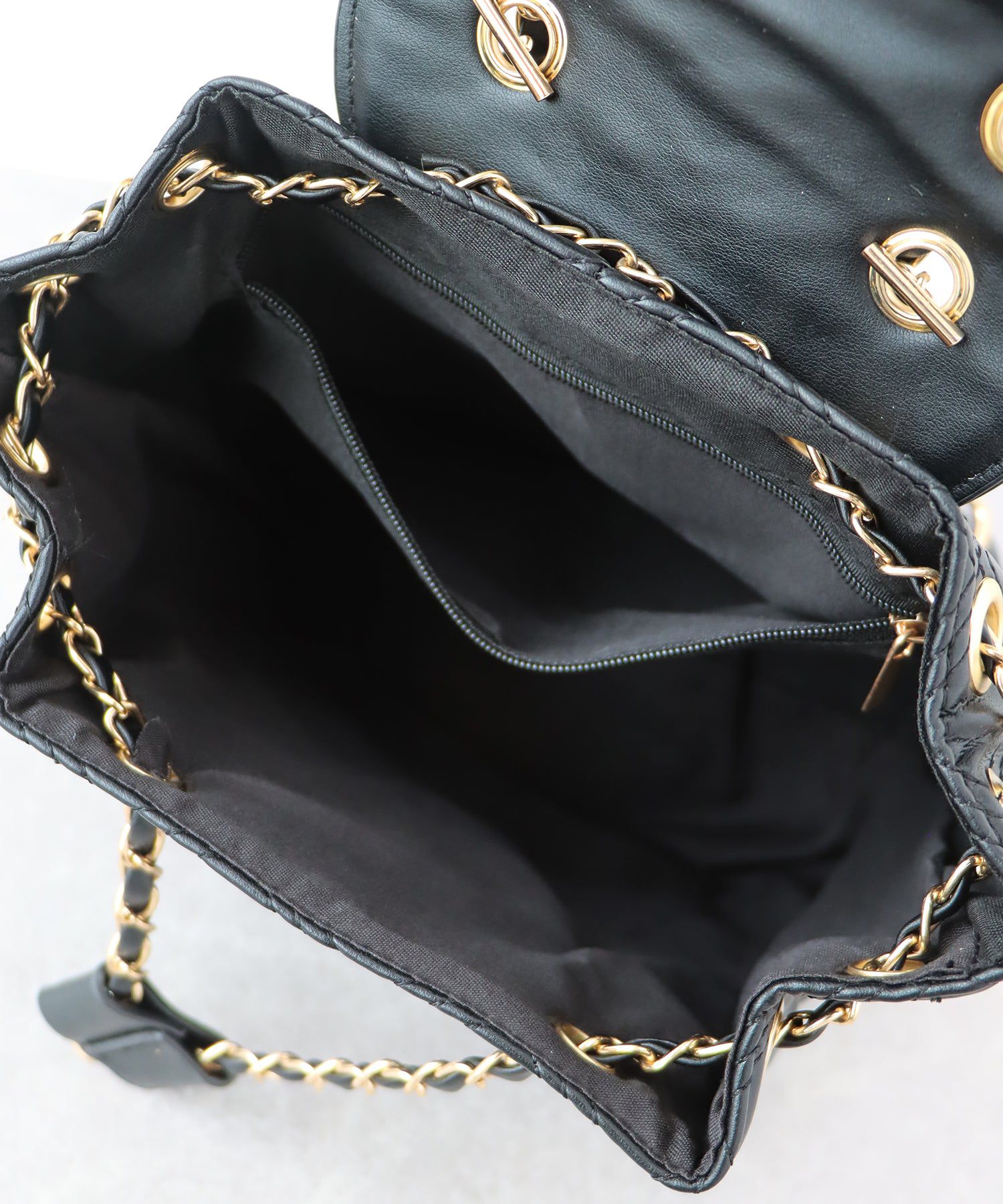 日本 BLUE EAST - 2WAY時尚金屬鍊後背小包-銀