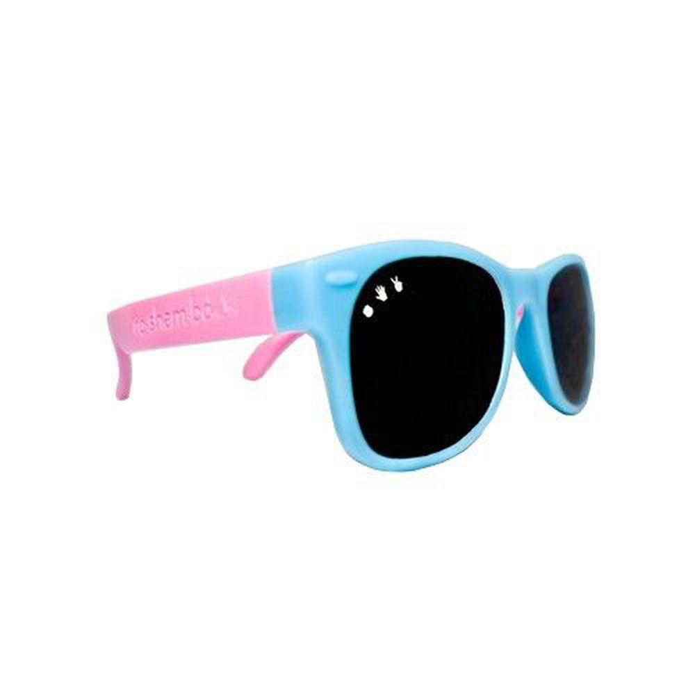 美國 Roshambo - Roshambo繽紛視界 時尚墨鏡-成人款-粉藍雙色 (S/M)