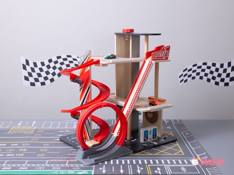 高達30種配件＆機關！【德國 Hape】木製軌道組