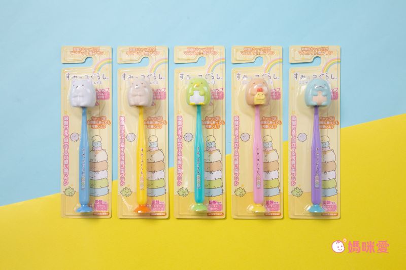 日本 U-COMPANY - 角落生物上蓋吸盤式牙刷-企鵝? (3y+)