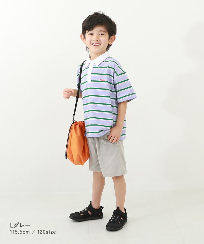 日本 devirock - 防污抗UV 舒適機能短褲-中線耐看款-黑