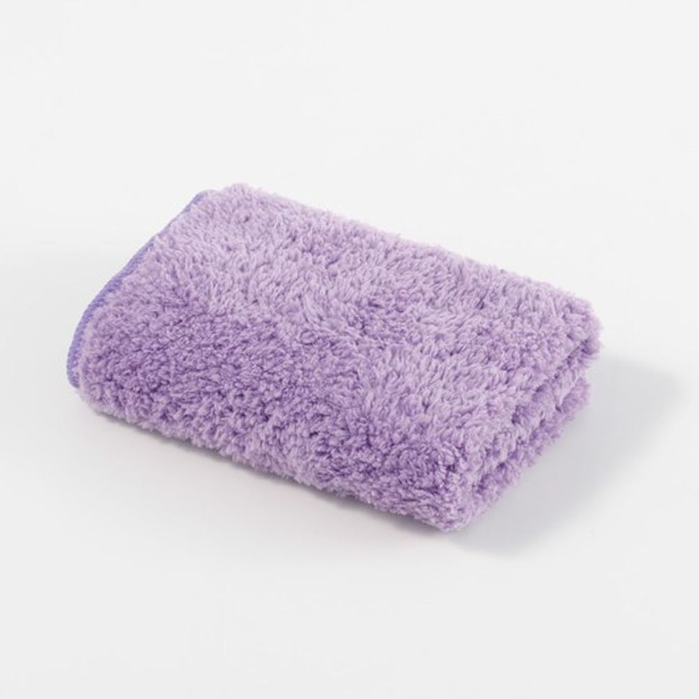 貝柔 Peilou - 超強十倍吸水超細纖維抗菌小方巾-輕柔紫 (30x30cm)-3入組
