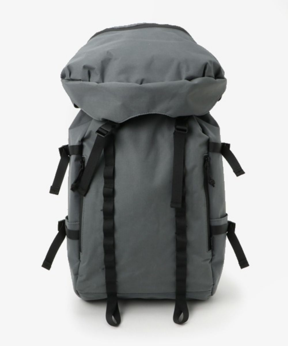 日本 Anello - 束繩雙排扣後背包登山包日用包-GY灰色