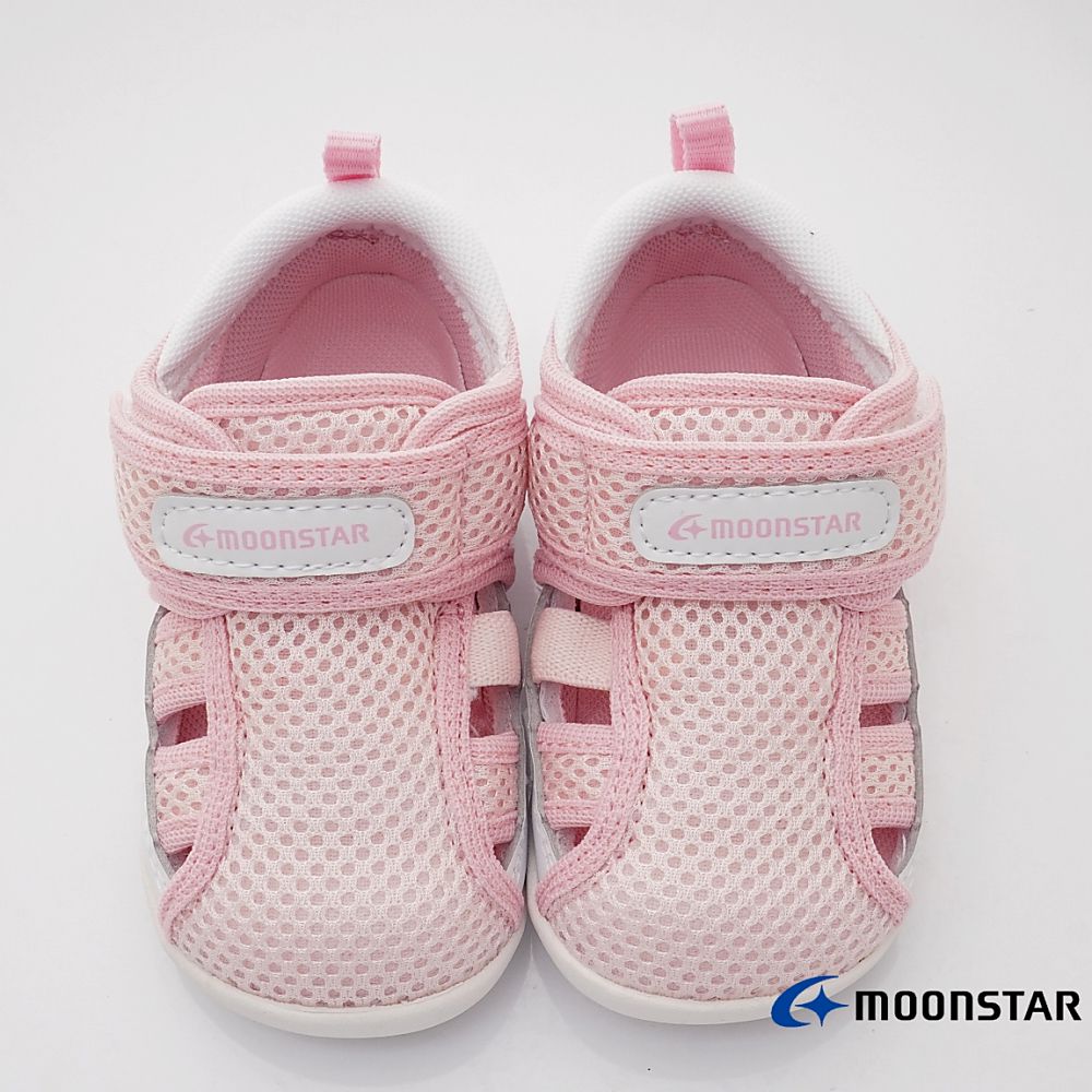 MOONSTAR日本月星 - 穩健寶寶學步鞋(寶寶段)-粉白