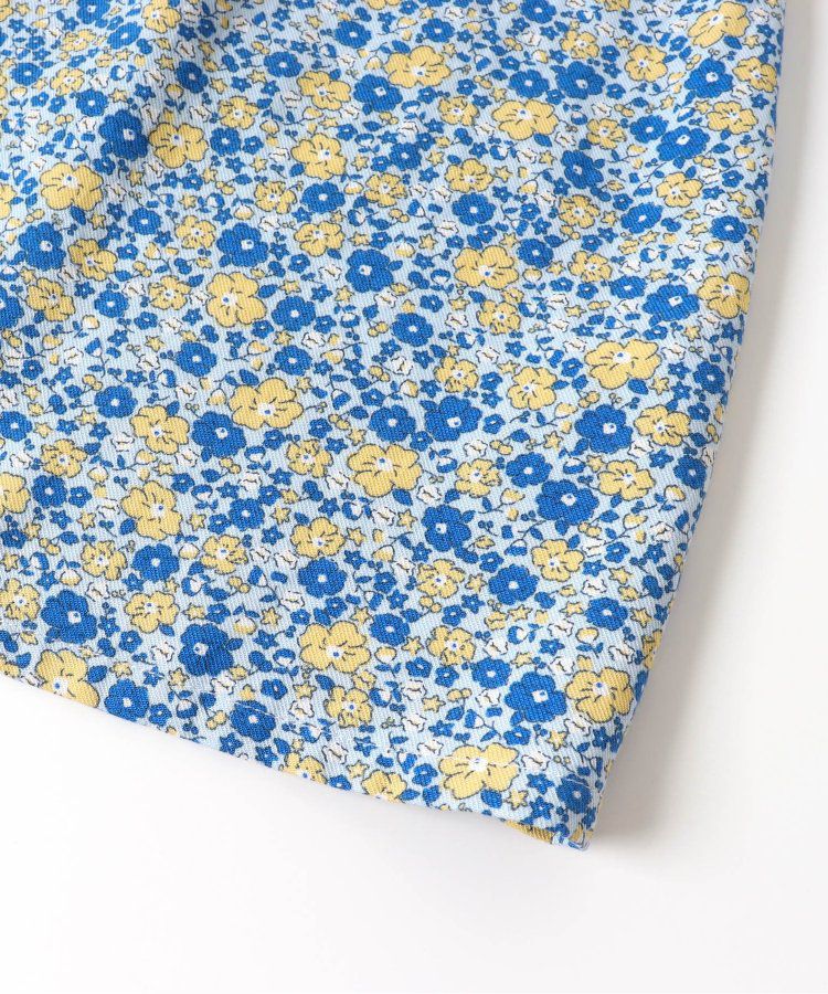 日本 apres les cours - 少女系滿版印花定番長袖洋裝-碎花-暖黃