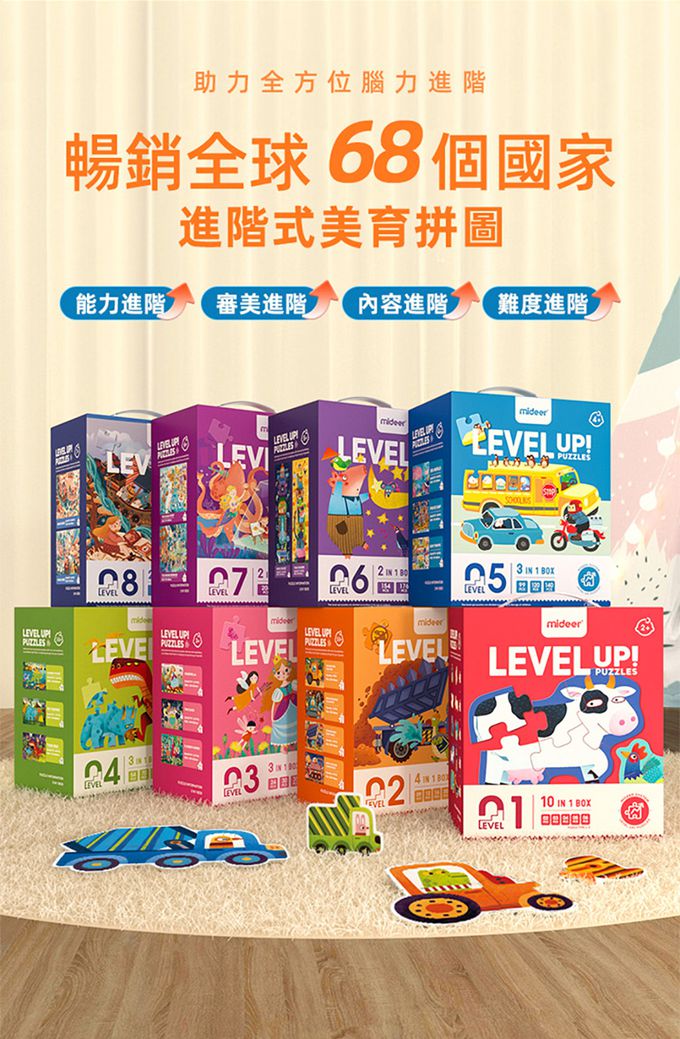 MiDeer - 進階式拼圖-森林的四季(LEVEL2)