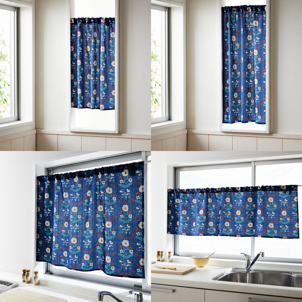 日本千趣會 - 迪士尼 小窗簾/櫃子遮廉-維尼-黃