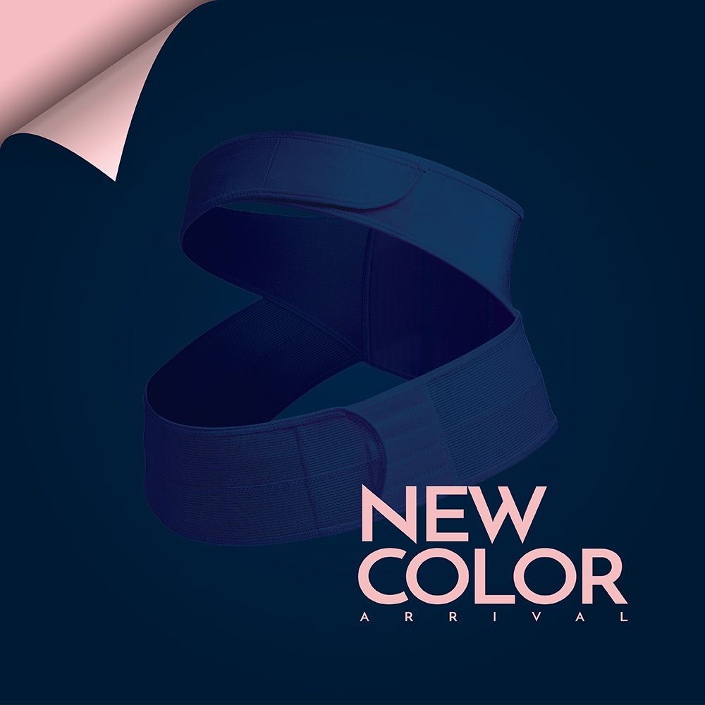 六甲村 Mammy Village - 薄蟬翼超輕量彈力托腹帶【升級版】-深藍