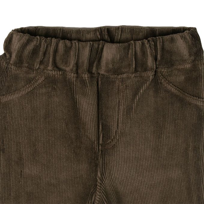 akachan honpo - 10分經典褲-燈心絨-深灰色