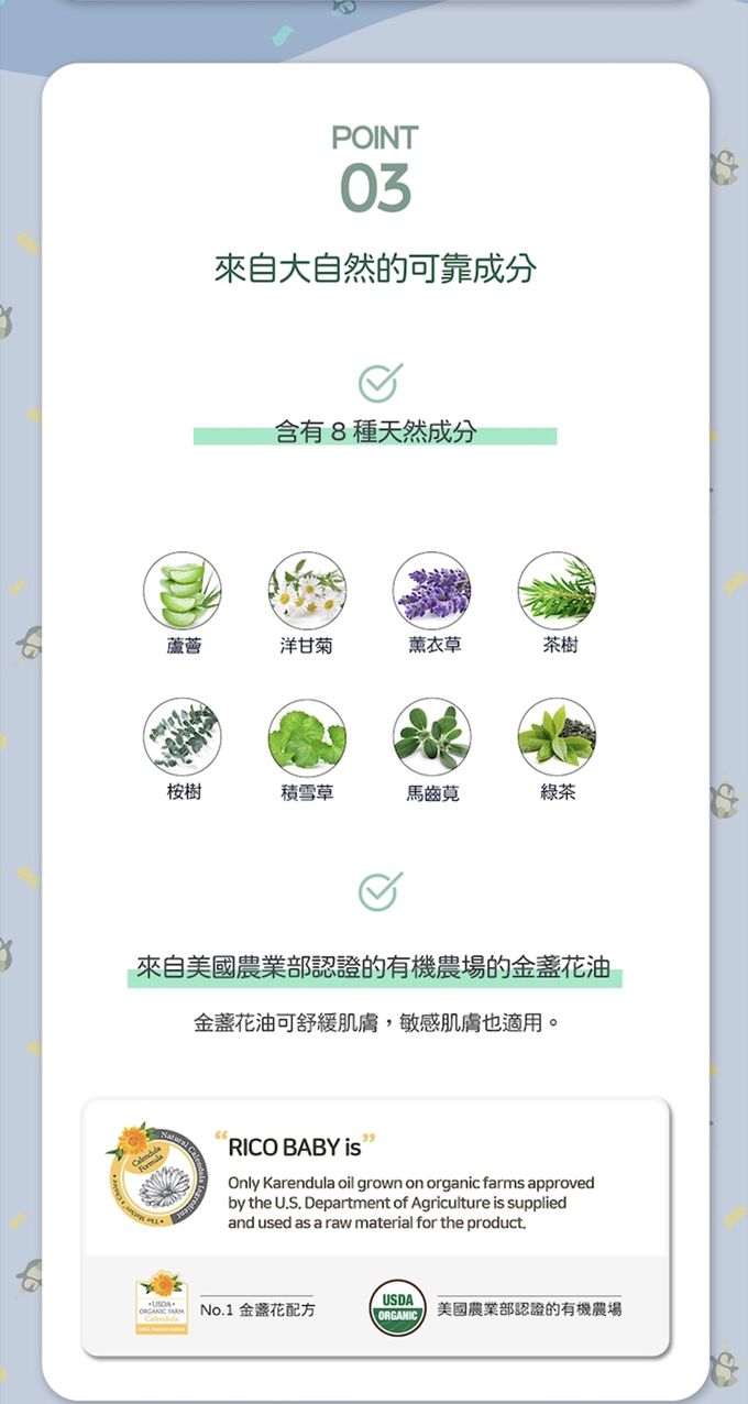 韓國RICO baby - 兒童可沖式濕紙巾60抽－10入-藍