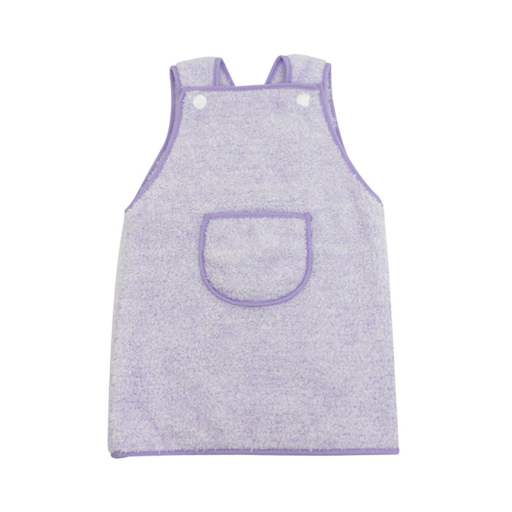 MORINO - 抗菌防臭超細纖維圍裙造型擦手巾-粉紫 (37*39(CM))