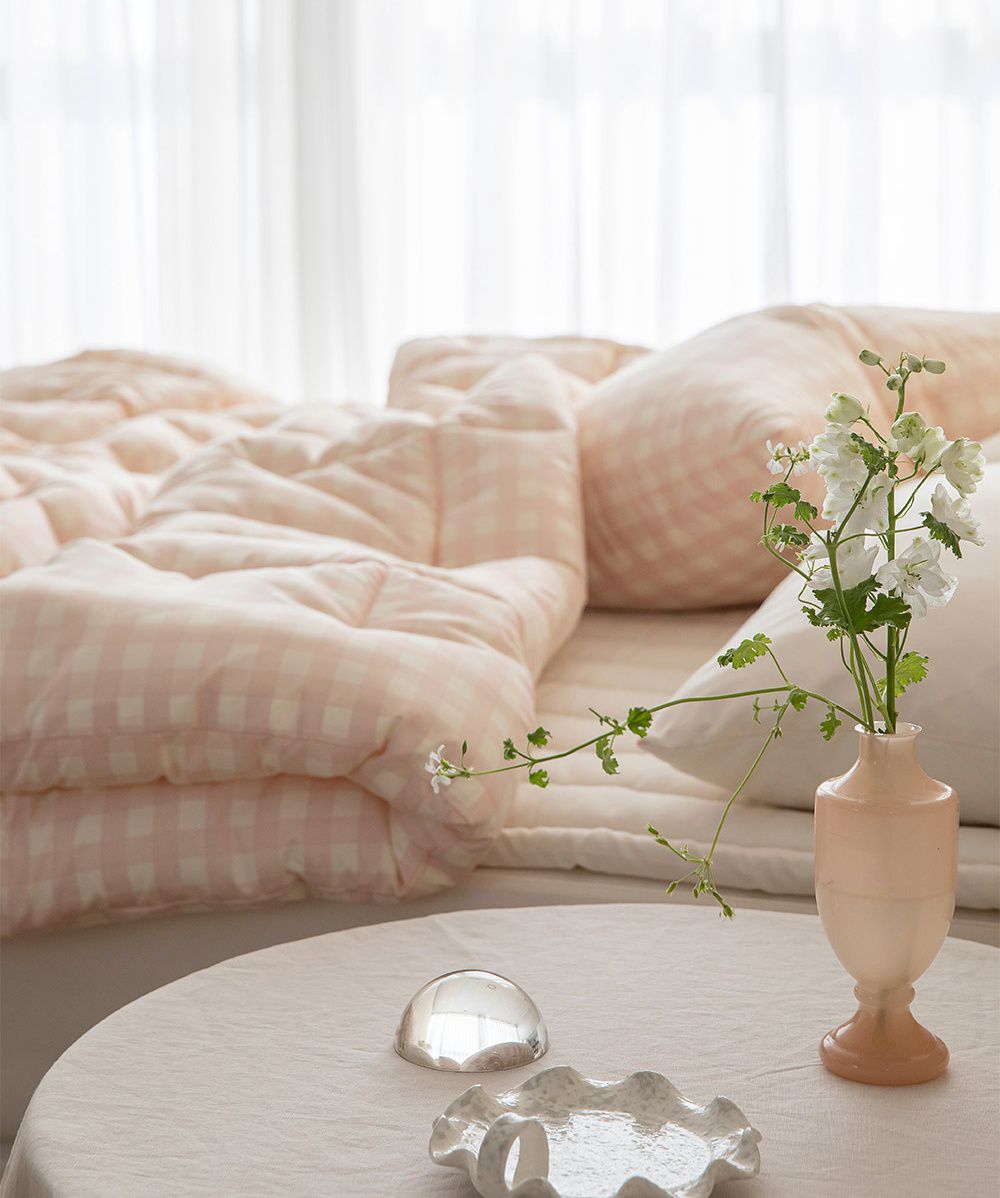 韓國 Maatila - 可水洗超細纖維桃皮感棉被-草莓果凍